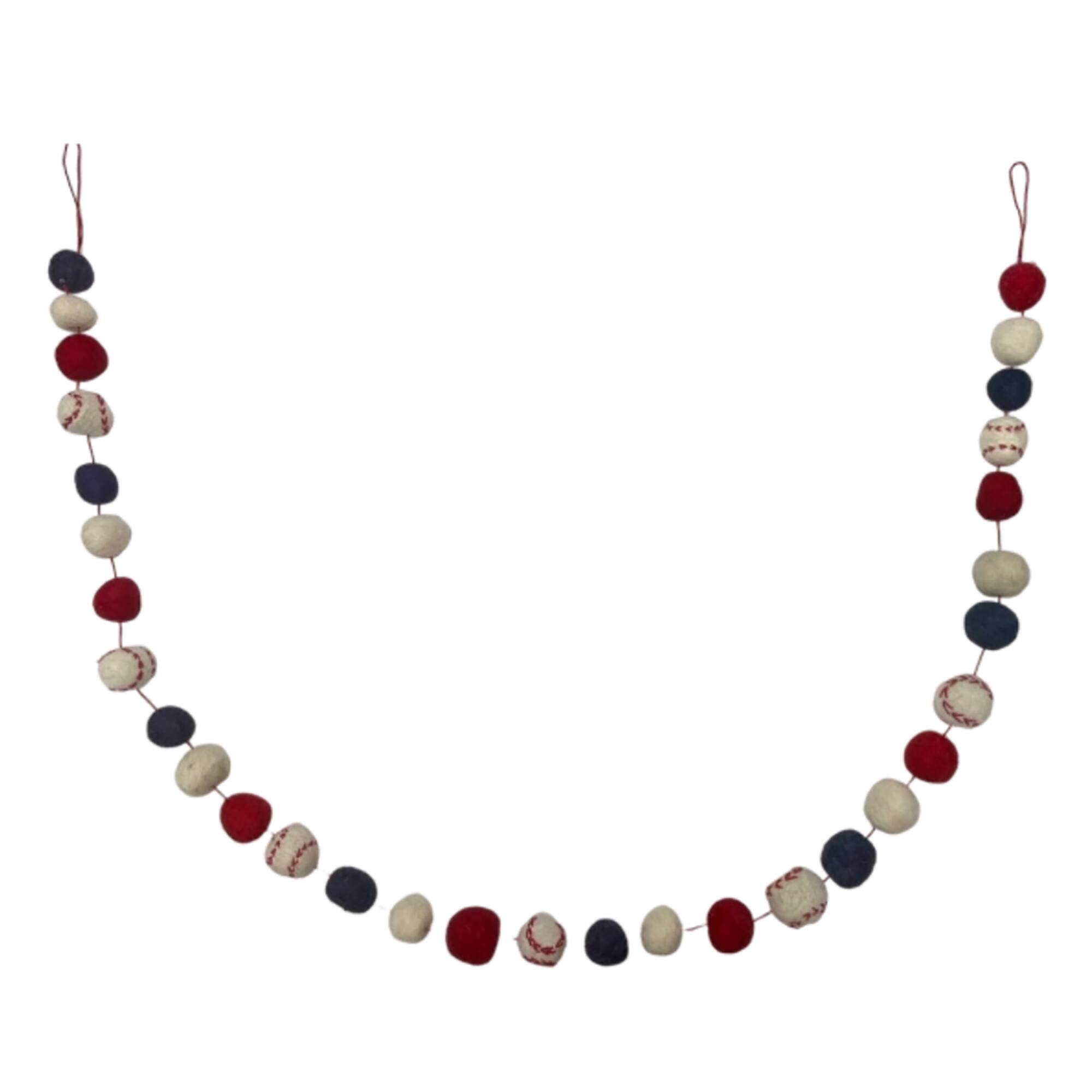 6ft. Baseball Felt Garland by Celebrate It™